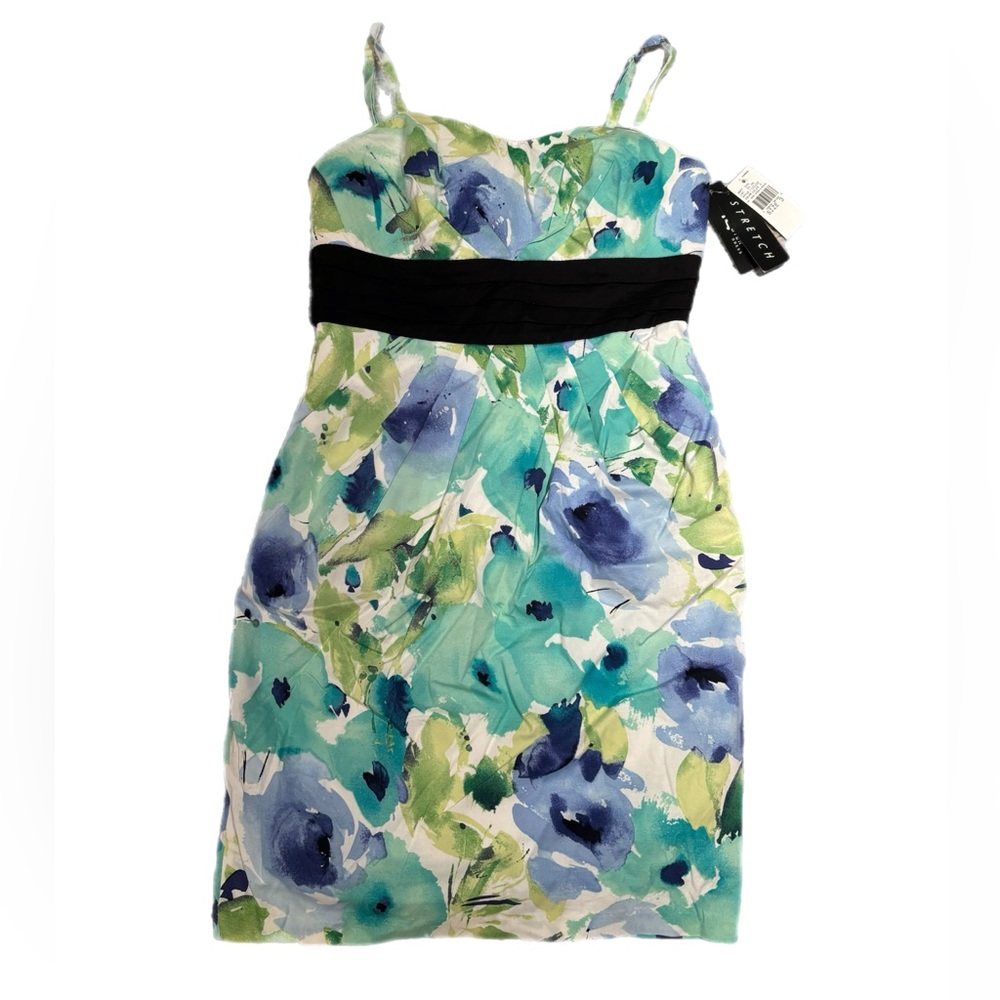BRAND NEW Green & Blue Floral Dress size 3